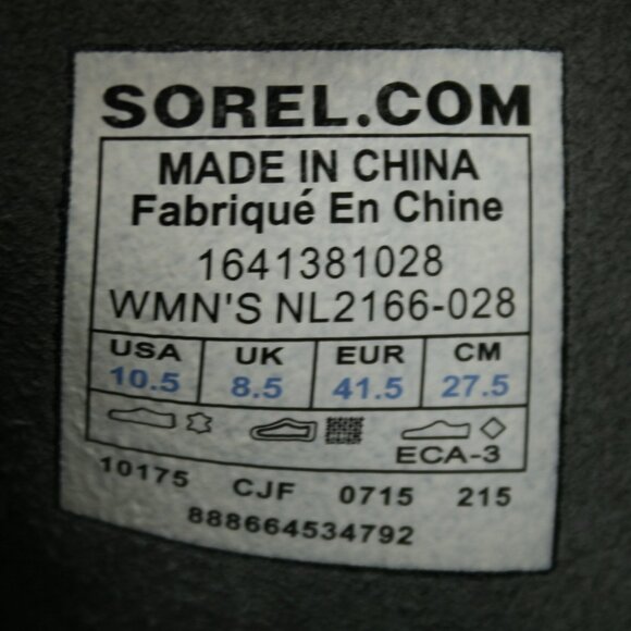 Sorel Ladies 10.5 Major Pull-on 2-Buckle Gray Leather Suede Boots - NL2166-028 - Picture 8 of 12